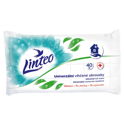 LINTEO Vlhčené upratovacie obrúsky univerzálne 40 kusov