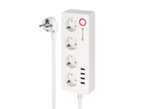 Smart predlžovací kábel 4 zásuvky 1,6m KRUGER & MATZ Connect P6 WiFi Tuya