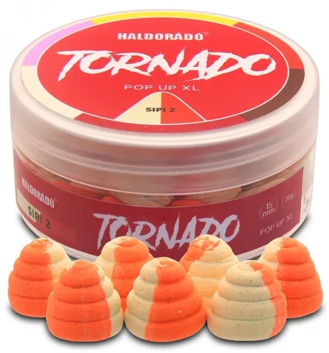 Haldorádó plávajúce boilie pop-up tornado xl 30 g 15 mm - sipi2 pomaranč škorica