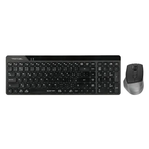 A4tech FG2400 Air2, bezdrôtový kancelársky set klávesnica s myšou, CZ, čierna