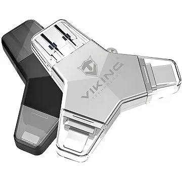 Viking USB Flash disk 3.0 4 v 1 64 GB čierny (VUFII64B)