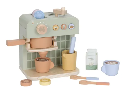 LITTLE DUTCH Kávovar na kapsule drevený