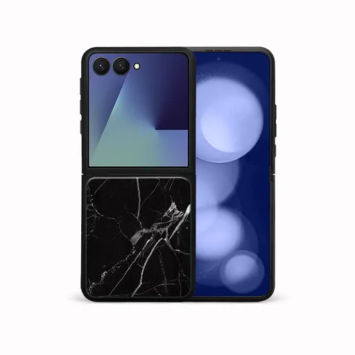 MY ART Ochranný kryt pre Samsung Galaxy Z Flip7 5G BLACK MARBLE (142)