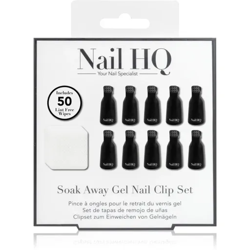 Nail HQ Soak Away Gel Nail Clip Set sada na odstránenie gélových a akrylových nechtov