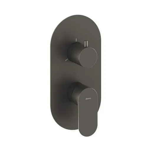 Ravak Eleganta sprchová a vaňová batéria bez podomietkového telesa grafit kartáčovaný X070334