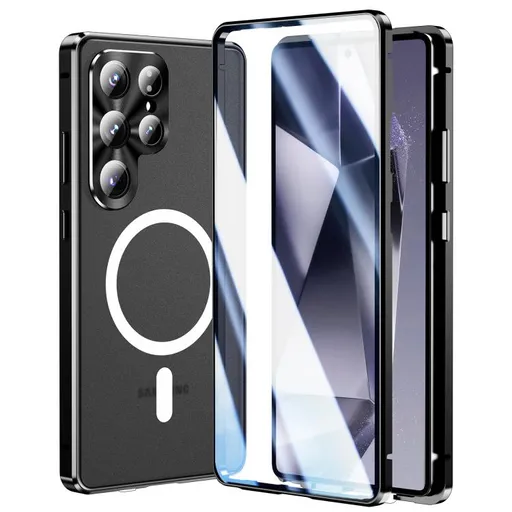 MAGSAFE MAGNETIC Celotelový ochranný kryt Samsung Galaxy S25 Ultra 5G čierny