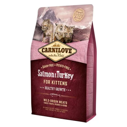 CARNILOVE Salmon & Turkey granule pre mačiatka 1 ks, Hmotnosť balenia: 2 kg