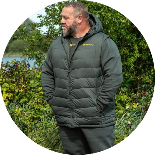 Ridgemonkey bunda apearel thermapro hybrid coat green - l