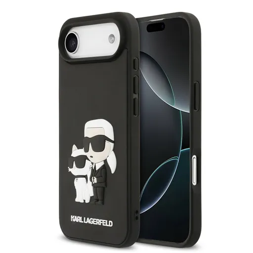 KARL LAGERFELD 3D KARL AND CHOUPETTE Kryt Apple iPhone Air BLACK