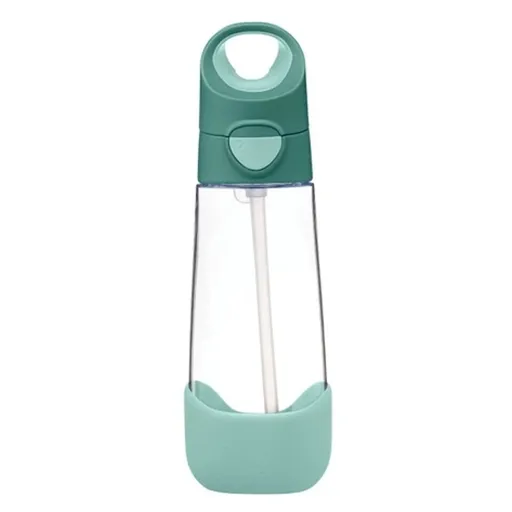 B.BOX Fľaša na pitie so slamkou emerald forest 9m+ 600 ml