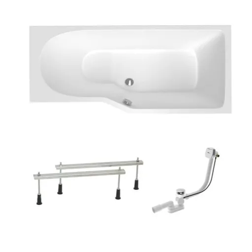 Asymetrická vaňa Laguna Beáta Plus 160x80 cm akrylát pravá SIKOBE1600PAPN