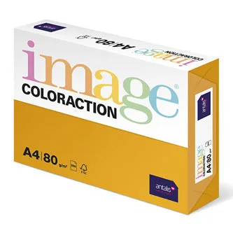 Xerografický papier Coloraction, Venezia, A4, 80 g/m2, tmavo oranžový, 500 listov, vhodný pre atramentový tlač