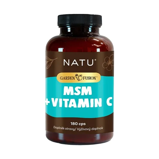 NATU Garden Fusion MSM 1500 mg s vitamínom C 180 kapsúl
