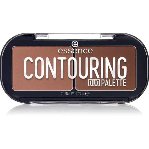 essence CONTOURING DUO PALETTE kontúrovacia paletka na tvár odtieň 20 Darker Skin 7 g