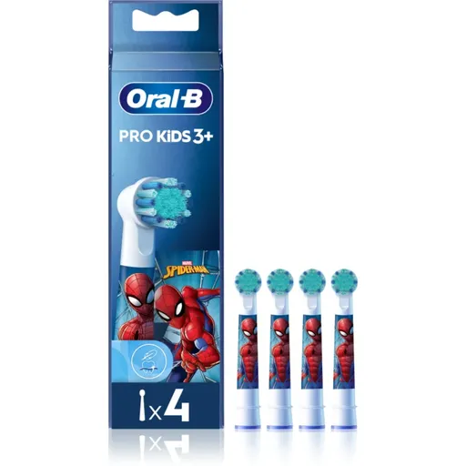 Oral-B PRO Kids 3+ náhradné hlavice na zubnú kefku Spiderman 4 ks