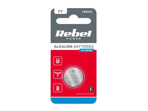 REBEL Extreme CR2032 1ks 0196