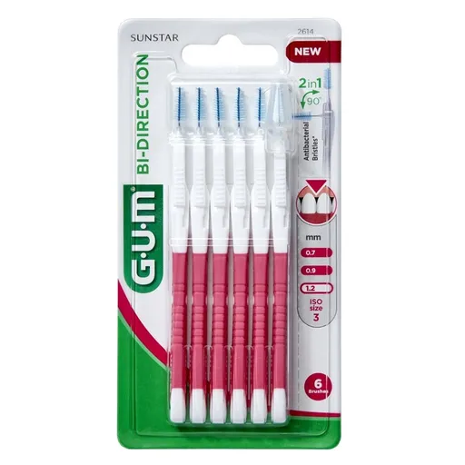 G.U.M Bi Direction Medzizubná kefka ISO3 1,2 mm 6 ks