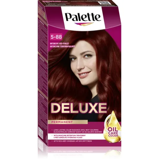 Schwarzkopf Palette Deluxe permanentná farba na vlasy odtieň 5-88 679 Intensive Red Violet 1 ks