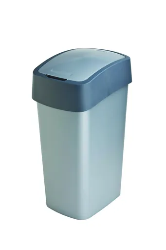 CURVER - Smetný kôš 45L šedý s tmavošedým okrajom, umelá hmota