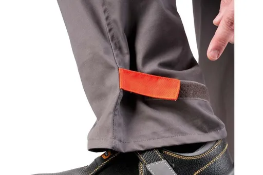 DESMAN nohavice do pása šedá/oranžová 60