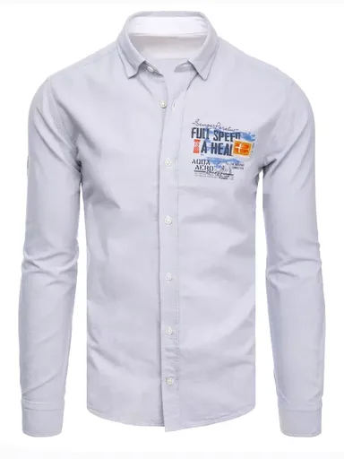 Svetlo-sivá pánska košeľa