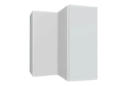 ArtExt Vrchná kuchynská skrinka rohová Napoli W12/60 POVRCHOVÁ ÚPRAVA DVIEROK: LESK, FAREBNÉ PREVEDENIE KORPUSU: LAVA