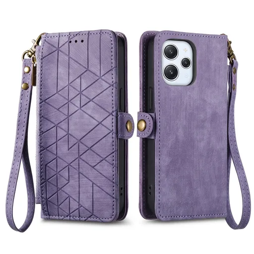 GEOM Peňaženkové puzdro pre Xiaomi Redmi 12 fialové