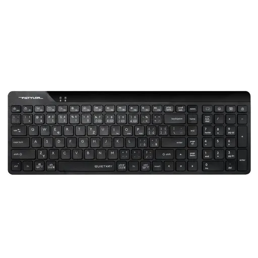 A4tech FStyler FBK23 AS, bezdrôtová Dual mode Bluetooth+2, 4G klávesnica, CZ, čierna