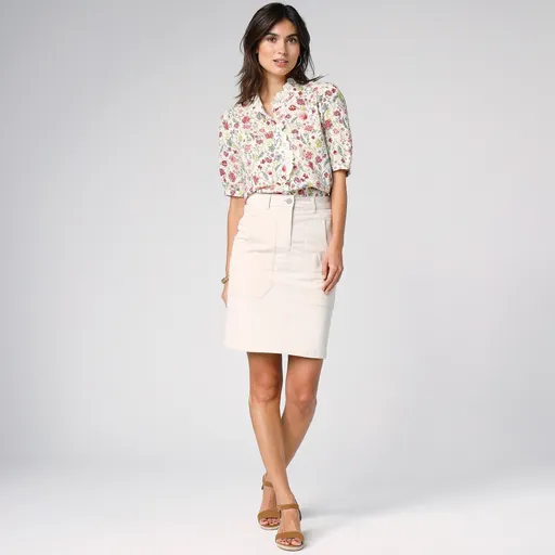 Rovná keprová sukňa