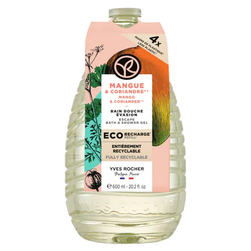 YVES ROCHER Sprchový gél Mango & koriander 600 ml
