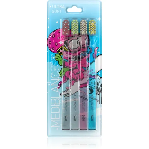 MEDIBLANC 5490 Ultra Soft Limited edition zubné kefky ultra soft 4 ks limitovaná edícia 4 ks