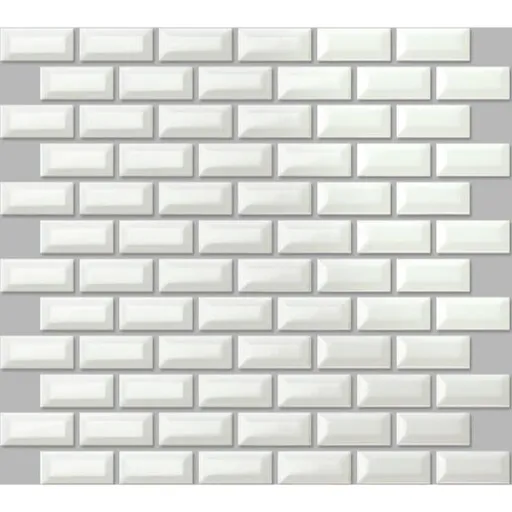 Keramická mozaika Premium Mosaic biela 30x30 cm lesk MOS2348WH