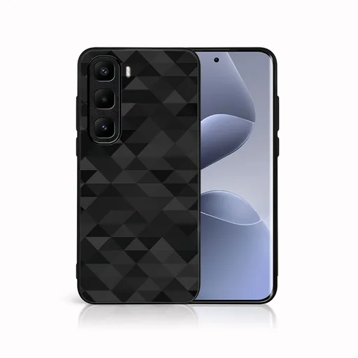 MY ART Ochranný kryt pre Infinix Hot 50 Pro+ BLACK TRIANGLES (232)