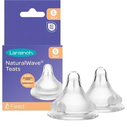 Lansinoh NaturalWave cumlík na fľašu Slow 2 ks