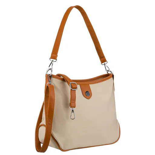 Ecru dámska kabelka na rameno