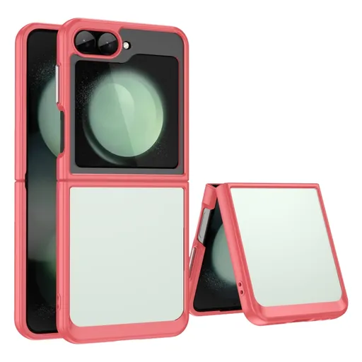 CRYSTAL Ochranný obal pre Samsung Galaxy Z Flip7 FE 5G / Flip6 5G červený