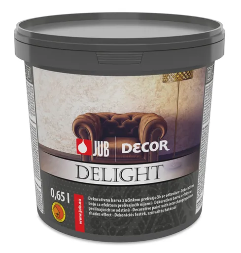 JUB DECOR DELIGHT - Dekoratívna farba s prelievajúcim efektom 0,65 l light silver