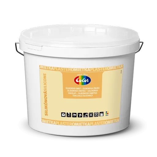 HELIOS COLOR Silikónová biela omietka 25 kg škrabaná 2mm