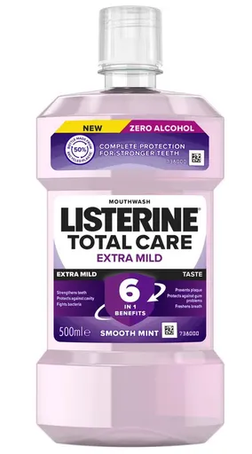 LISTERINE TOTAL CARE Extra Mild ústna voda bez alkoholu 500ml