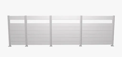 Biohort Zástena na ochranu súkromia akryl 180 cm (strieborná metalíza) - rôzne dĺžky dĺžka 180 cm