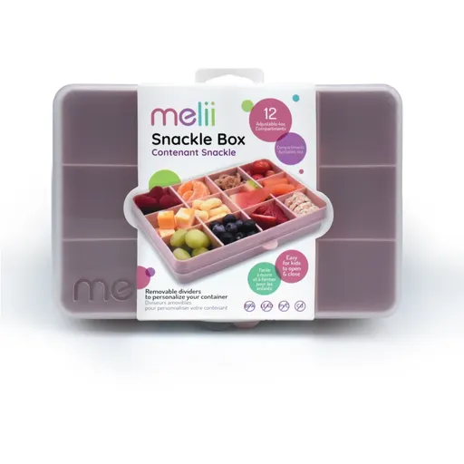 Melii Snackle Box krabička na desiatu/olovrant Pink 1368 ml