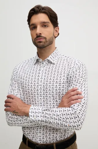 Bavlnená košeľa Boss Orange