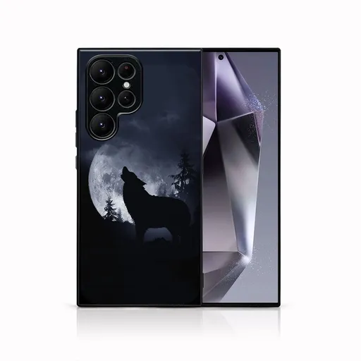 MY ART Ochranný kryt pre Samsung Galaxy S24 Ultra 5G WOLF (247)
