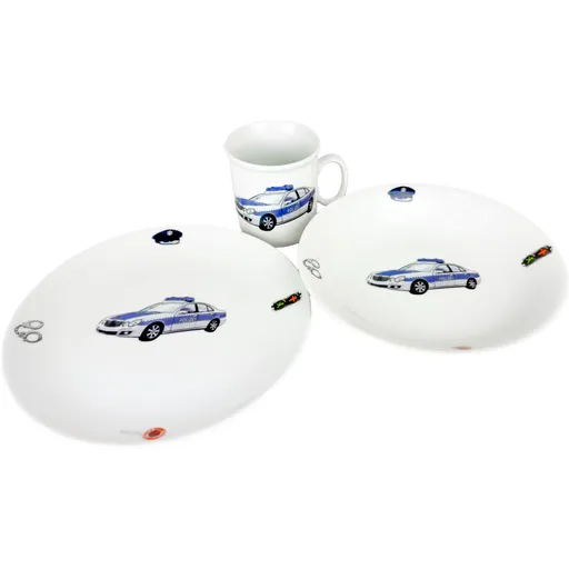 Thun 3-dielna detská jedálenská súprava Polícia