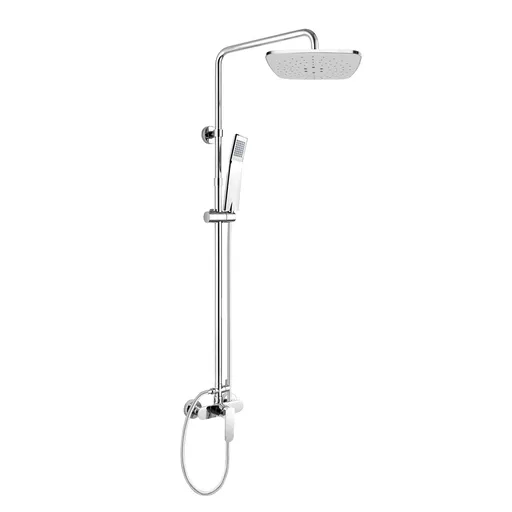 Mereo Mada sprchová batéria s hlavovou hranatou sprchou, sivá CBE60104SBM