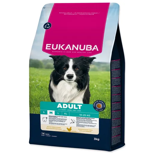 Krmivo EUKANUBA Adult Medium rich in fresh chicken 3kg