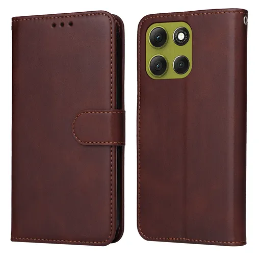 SMOOTH Peňaženkové puzdro pre Motorola Moto G86 5G hnedé