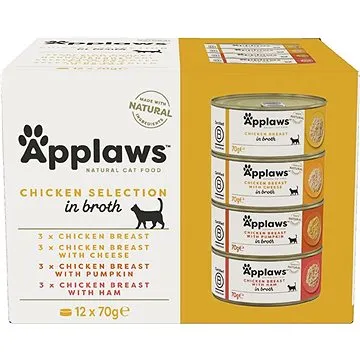 Applaws konzerva Cat multipack kurací výber 12× 70 g (5060333437374)