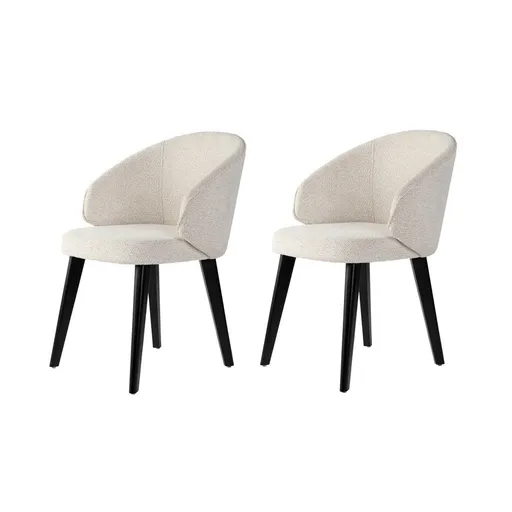 Súprava jedálenských stoličiek Bentley White and Black, 2 ks