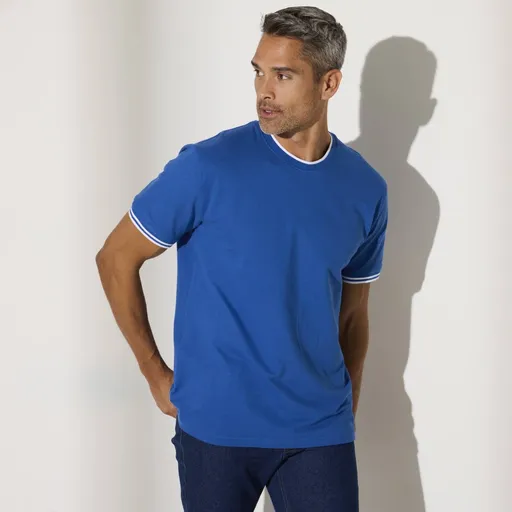 Jednofarebné tričko z piké úpletu s krátkymi rukávmi